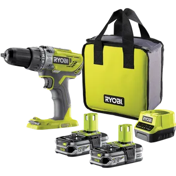 Vrtačka RYOBI 18V ONE+ Aku vrtačka s příklepem, 2x 1,5 Ah 5133003339