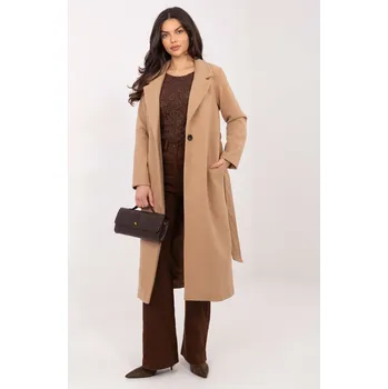Dámský kabát Dámský kabát TW-PL-BI-5312A.85 Och Bella Barva: Béžová, Velikost: M