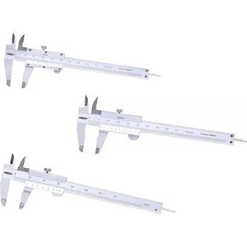 Posuvné měřítko Mechanické posuvné měřítko mini INSIZE 1201/1203/1204 Rozsah: 0–100 mm, Délka ramen: Spodní: 30 mm | Horní: 17/13 mm, Dělení: 0,05 mm