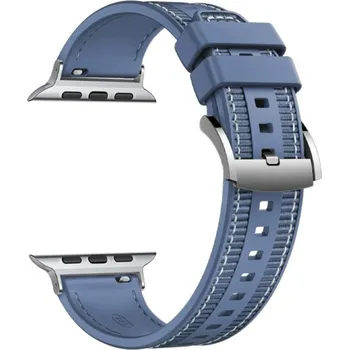 Příslušenství k fitness náramku Techsuit - Řemínek na hodinky 32 mm (W051) - Apple Watch 1/2/3/4/5/6/7/8/9/10/11/SE/SE 2/SE 3 (38/40/41/42 mm) - tmavě modrý