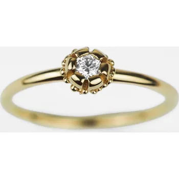 Prsten Zásnubní prsten Tulipán Růžové zlato 58