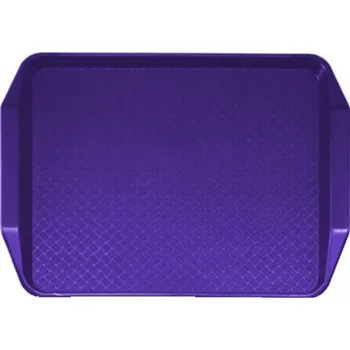 Cambro Obdélníkový podnos s tvarovanými uchy 410x300 mm, tmavě modrý | CAMBRO, Fast Food