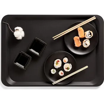 Cambro Texturovaný polypropylenový tác, černý, 370x530 mm | CAMBRO, Fast Food