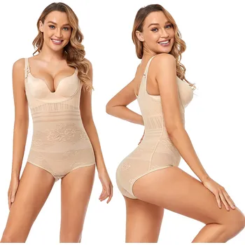 Body Zeštíhlující body Anet béžové polyamid velikost 2XL/3XL