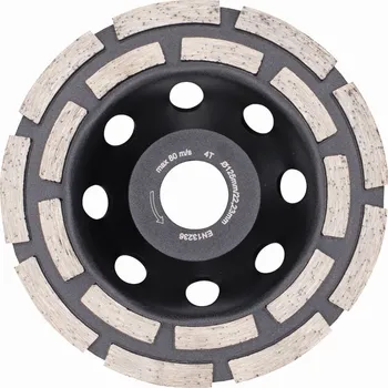 Pilový kotouč Sonnenflex diamantový hrnec 125x22,23 dvouřadý černý 00109