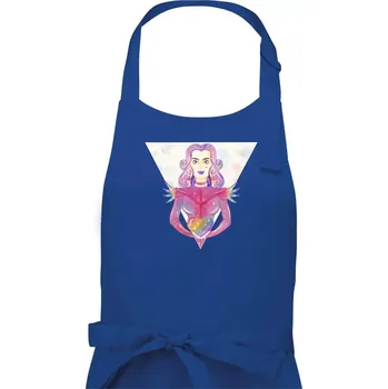 Kuchyňská zástěra Pride múza - Pánská zástěra na vaření - Univerzální velikost ( Královská modrá )