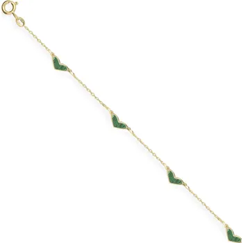 Náramek Olivie Náramek ze žlutého zlata SRDCE Au 585/1000 Au 585; ≤1,25 g.