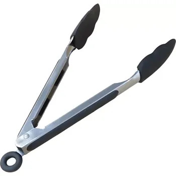 TESLA - multifunkční kuchyňské a grilovací kleště (nerez/silikon)