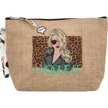 Kabelka Módní dámské kombinované psaníčko Voguet Wild, tyrkysová