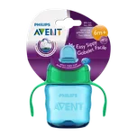 Avent Hrnek první doušky s držadly, modro-zelený