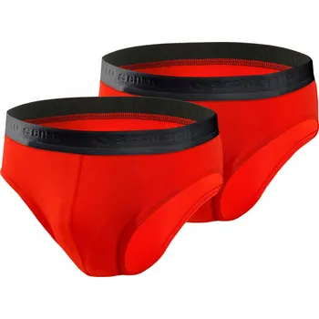 Sesto Senso Bavlněné pánské slipy 2 kusy pánského spodního prádla M Červené