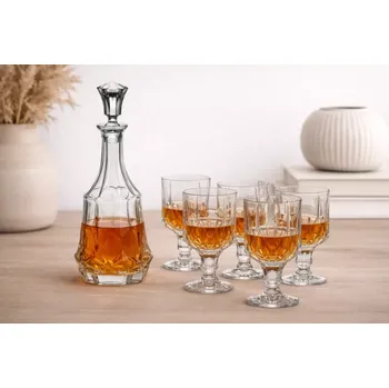 Sada nádobí Crystal Bohemia Soho set na víno 1+6