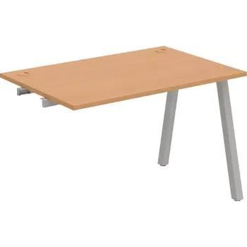 Psací stůl Stůl pracovní k řetězení úzký UE A 1200 R - BUK , ŠEDÁ