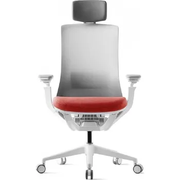Kancelářská židle - ROLY WHITE SP - Červená
