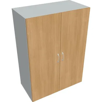 Policová skříň Skříň dveřová D 3 80 01 - DUB , ŠEDÁ