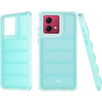 Pouzdro na mobilní telefon Techsuit - Wave Shield - Motorola Moto G84 - Tyrkysová