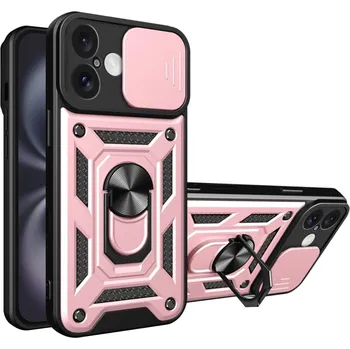 Pouzdro na mobilní telefon Techsuit - CamShield Series - iPhone 16 Plus - Rose Gold