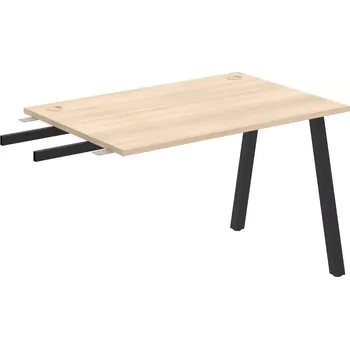 Psací stůl Stůl pracovní k řetězení úzký UE A 1200 RU - AKÁT , ČERNÁ