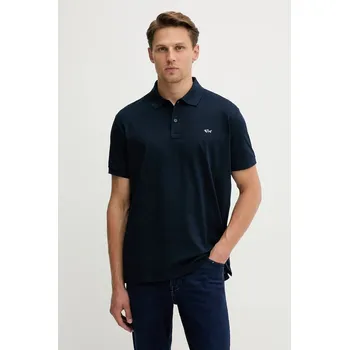 Pánské tričko Bavlněné polo tričko Paul&Shark Knitwear 99311001 námořnická modř 59X, vel. L