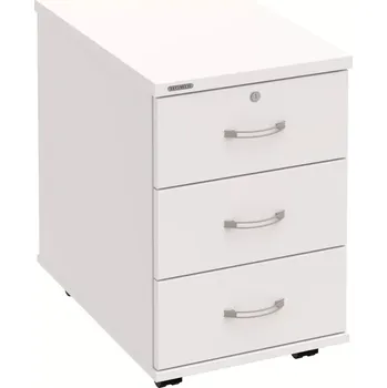 Zásuvkový kontejner Kancelářský kontejner K 33 N - BÍLÁ , BÍLÁ