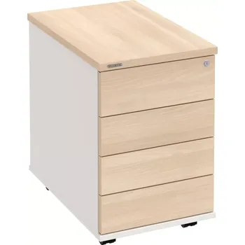 Zásuvkový kontejner Kancelářský kontejner K 34 C PTO P - AKÁT , BÍLÁ