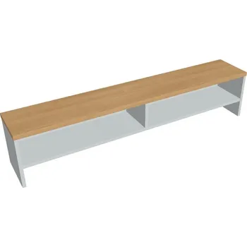 Psací stůl Nadstavba stolová-NA 1400 - DUB , ŠEDÁ