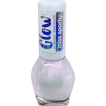 Přípravek na nehty MISS SPORTY Glow Glitter 10 Icy Blush 7 ml