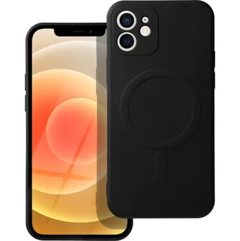 Náhradní kryt pro mobilní telefon Kryt Silicone Mag Cover iPhone 12 černý