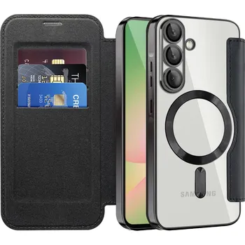 Pouzdro na mobilní telefon Techsuit - Pouzdro SmartMag Book - Samsung Galaxy A56 5G - černé