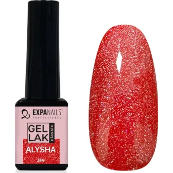 Lak na nehty UV/LED Gel lak - Alysha třpyt 5 ml