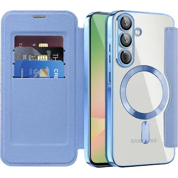 Pouzdro na mobilní telefon Techsuit - Pouzdro SmartMag Book - Samsung Galaxy A56 5G - světle modré