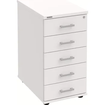 Zásuvkový kontejner Kancelářský kontejner K 35 C N - BÍLÁ , BÍLÁ