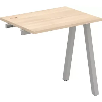 Psací stůl Stůl pracovní k řetězení úzký UE A 800 R - AKÁT , ŠEDÁ