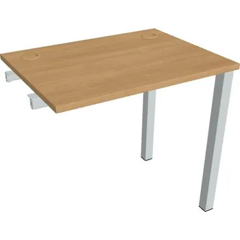 Psací stůl Stůl pracovní úzký UE 800 R řetězící rovné - DUB , ŠEDÁ