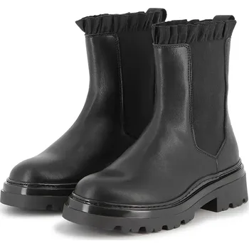 Chlapecké tenisky Dětské kožené kotníkové boty Karl Lagerfeld Z30984.32.35 černá 99X, EUR 35