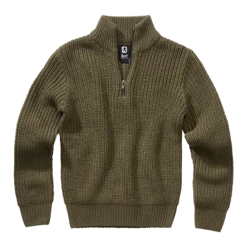 Pánský svetr Dětský svetr Troyer - Oliv - Brandit Velikost: XXL - výška postavy 170 / 176 cm