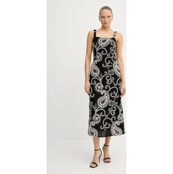 Dámské šaty Šaty s příměsí lnu Pedro del Hierro 3819830 černá 99X, vel. S