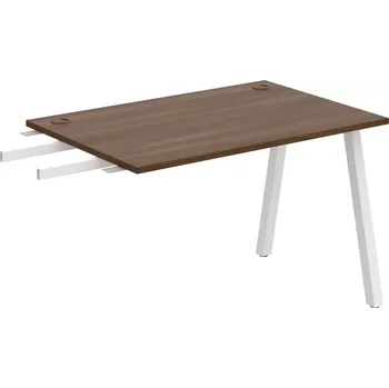 Psací stůl Stůl pracovní k řetězení úzký UE A 1200 RU - OŘECH , BÍLÁ