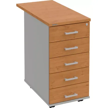 Zásuvkový kontejner Kancelářský kontejner K 35 C N 80 - OLŠE , ŠEDÁ