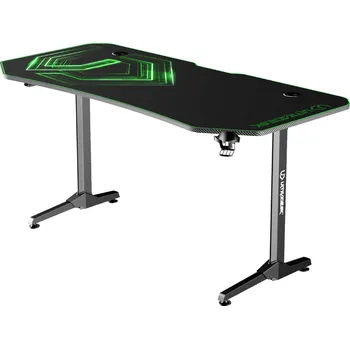 Počítačový stůl Ultradesk herní stůl Frag XXL - zelená