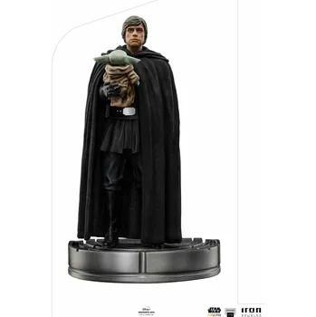Figurka IRON STUDIOS Star Wars: The Mandalorian - Luke Skywalker and Grogu, měřítko 1:10 - 21 cm