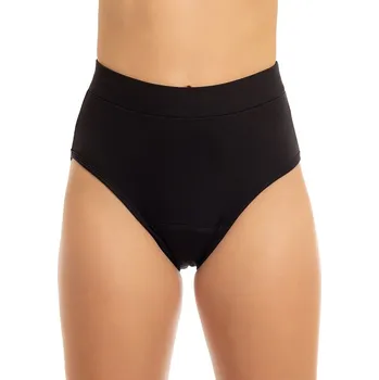 Menstruační kalhotky Ecomodi menstruační kalhotky z bambusu extra vysoké pohodlné černé sací třída Silná xxl