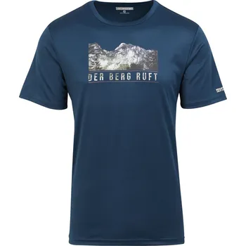 Pánské tričko Pánské triko Regatta Fingal Slogan III Velikost: XXL / Barva: tmavě modrá