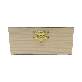 Set školních potřeb Pudełko drewniane z zamkiem 15x8x15cm