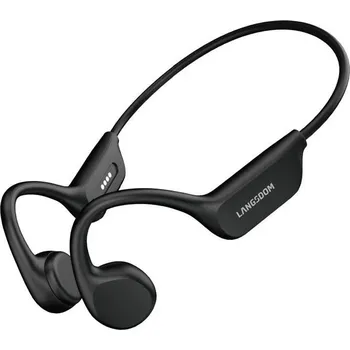 Sluchátka LANGSDOM Bezdrátová sluchátka s kostní vodivostí ČERNÁ