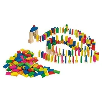 Dřevěná hračka Drewniane domino 247el