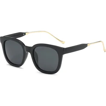 Sluneční brýle Techsuit - Sluneční brýle polarizované (2050) - pro ženy s UV ochranou, kovem a PC - světle černé