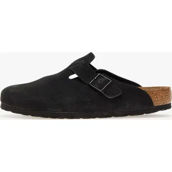 Pánské tenisky Tenisky Birkenstock Boston Soft Footbed Velvet Leather Black EUR 42