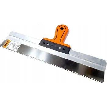 Malířská špachtle Fasádní nerezová špachtle 450 mm, zub 4 mm SOLID 6277