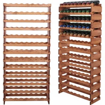 Stojan na víno Stojan na víno modulární regál na lahve 13x8 lahví - PRO VŠECHNY TYPY LAHVÍ